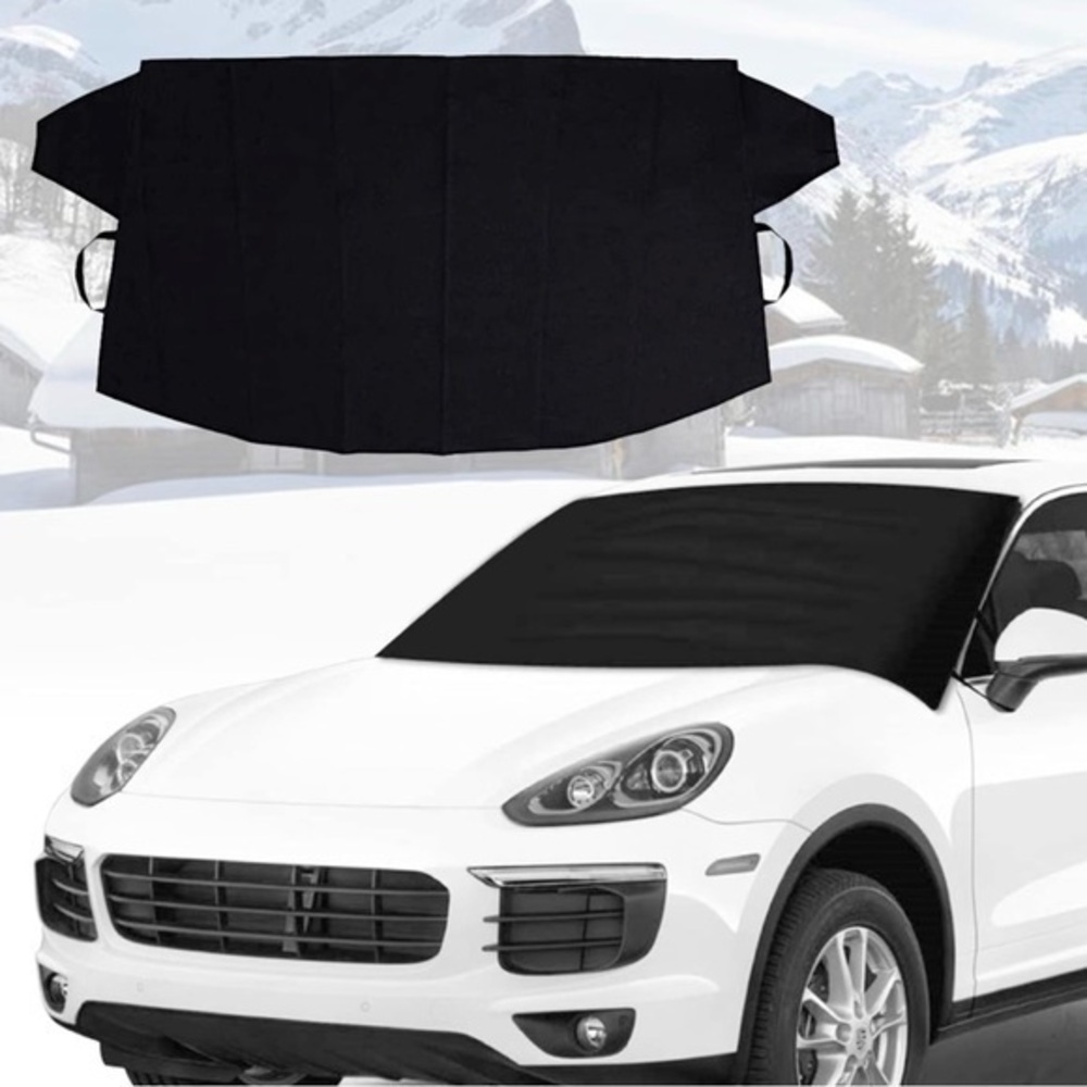 Black windshield cover